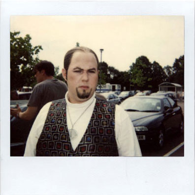 Matt Lucas make-up polaroid