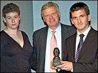 Sarah Harness, Michael Grade and Joel Moors