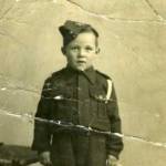 Me, aged 4, in my replica uniform