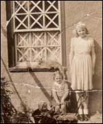 Mary Weatherburn with evacuee Nancy
