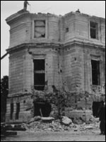 Bombed out building in Warsaw