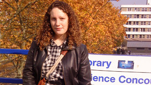 Andrea on campus at Warwick