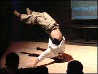 A breakdancing move