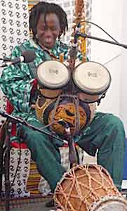 Mosi Conde in the World on Your Street tent, WOMAD 2003