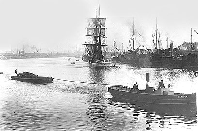 old photo of belfast harbour