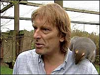 Lindsey with grey squirrel
