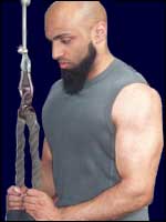 Shebaz working out
