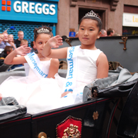 Image: Carnival princesses (Mishelle, left) Photo by Dave Evans- Music2media