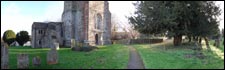 The Parish Church of St Mary and St Ethelburga dominates the village of Lyminge. 