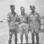 Corporal Roland Beverley Fisher and members of the Royal Artillery Regiment in Egypt 1943.