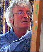 Brian at work in his studio