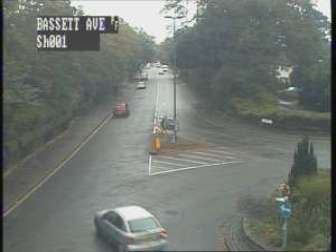 The A33 at the junction with Bassett Avenue