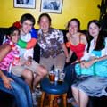 Arunima (left) enjoying a night out with friends