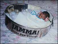 Jamani in a steelpan