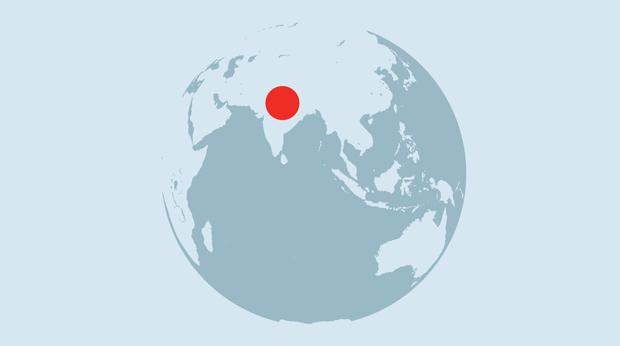 Map showing where this object was made. Copyright Trustees of the British Museum