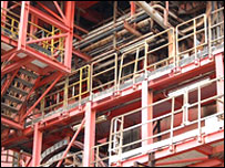Oil rig at Able UK