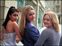 Byker Grove characters Sita, Cher and Karen