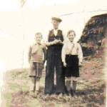 Maurice Blair, Luke Turnbull and Leslie Blair.