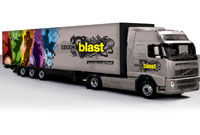 Blast lorry