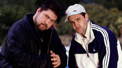 Ricky Grover and Johnny Vaughan