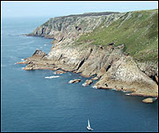 The Lundy coastline