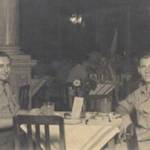 Taken the same night of peace being declared with the Japenese, Venice 1945 VJ Day. Sgt Ronald Budd (1/6th Queens Royal Regiment) celebrating with Harold Smith. Taken the same night of peace being declared with the Japenese, Venice 1945 VJ Day. Sgt Ronald Budd (1/6th Queens Royal Regiment) celebrating with Harold Smith.