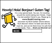 Bookcrossing label