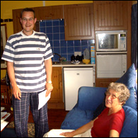 Andrew and his mum, Brenda