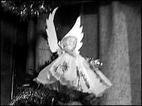 Angel on top of Christmas tree