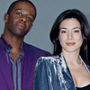 Jaime Murray and Adrian Lester