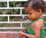 Small child on the street