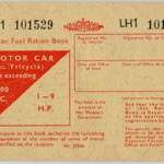 Motor Fuel Ration Book