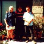J.-P. Nogaret, J. Ritson and M. Nogaret at the Nogaret family home. Spared from a German firing squad during WW2 Jean-Pierre became one of the founding fathers of the Marvejols - Cockermouth Twinning Committee. Recognising his work for this, Jean-Pierre was awarded an honorary MBE by H.M. The Queen. J.-P. Nogaret, J. Ritson and M. Nogaret at the Nogaret family home. Spared from a German firing squad during WW2 Jean-Pierre became one of the founding fathers of the Marvejols - Cockermouth Twinning Committee. Recognising his work for this, Jean-Pierre was awarded an honorary MBE by H.M. The Queen.