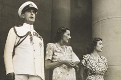 Lord Louis Mountbatten, Lady Edwina Mountbatten and Lady Pamela Mountbatten