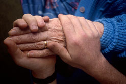 Image: Young hands holding old