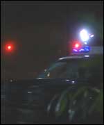 Police car lights