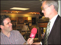 Tim Wedgwood interviewing Clive Hiller