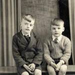 Ron (aged 8,) and Arthur Duff (aged 5.) Wales 1940