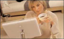 Woman at computer