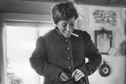 Tove Jansson in old coat © Alf Lidman