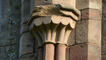 Detailed carvings on the walls of the ruins