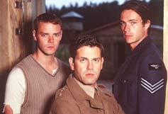 Image: James D'Arcy and Joe Absolom head an ensemble cast in P.O.W, a frank portrayal of life in a World War II British P.O.W. camp