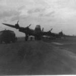 The crippled Stirling after landing.