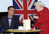 Marguerite Patten discusses wartime rationing with WW2 People's War Executive, Paul Manners