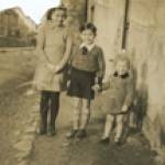 This is a picture of my grandmother and two of my great uncles - Doris, Harry and Peter Hunt who were evacuated from Kentish Town to St Austell, Devon