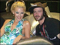 Kylie and Aaron Sillis at swimwear launch in Shanghai