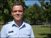 Group Captain Jock Brown at RAF Shawbury