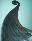 Photo of the Oseberg ship