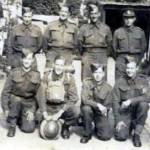 William J. Poole RAMC (second from left back row) with comrades circs 1940.