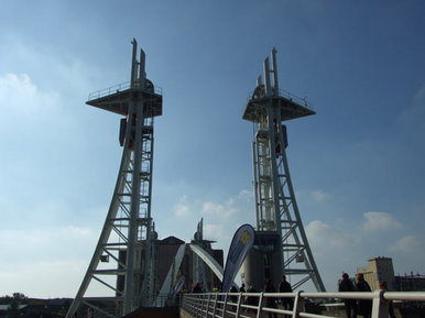 Two towers of Salford Quays